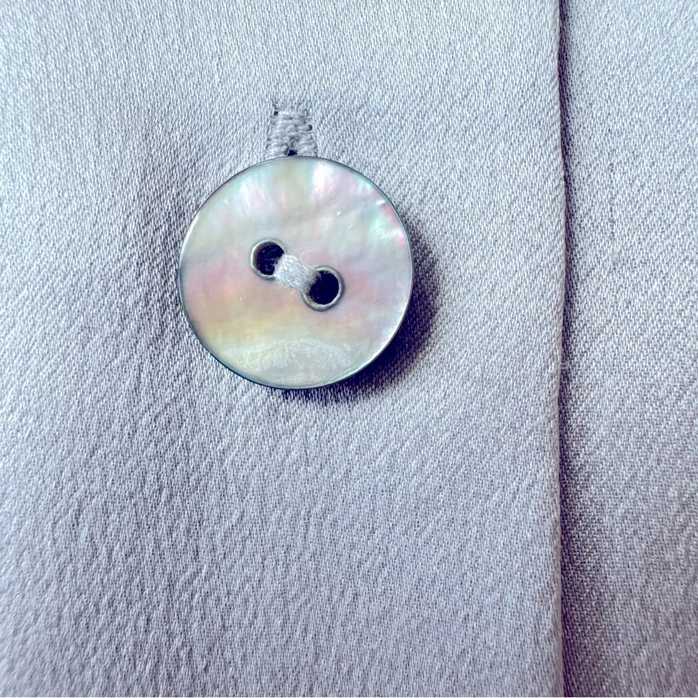 Vince Silk button up shirt gray size XXS - Picture 15 of 16